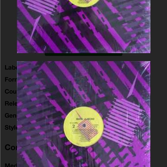 Vinyl Marc Almond Tears run rings Exc. condition 80s Rare - Picture 5 of 5